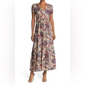 Walter Baker Jade Cut-Out Maxi Dress in Dancing Lotus - Size 2
